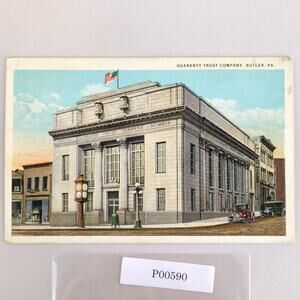 Guaranty Trust Company Building Butler Pennsylvania 1920s Postcard PA PC